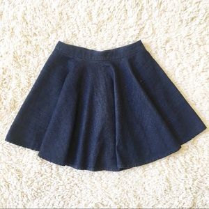 Zara Denim Circle Mini Skirt XS